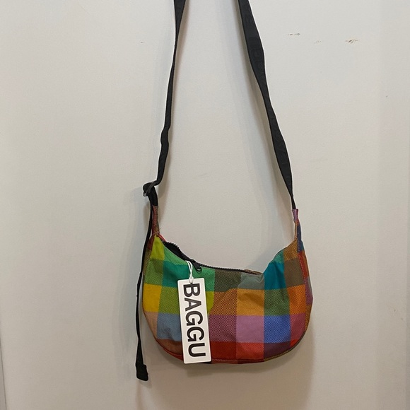 Baggu Colorful Checkered Crossbody Bag - Picture 3 of 7
